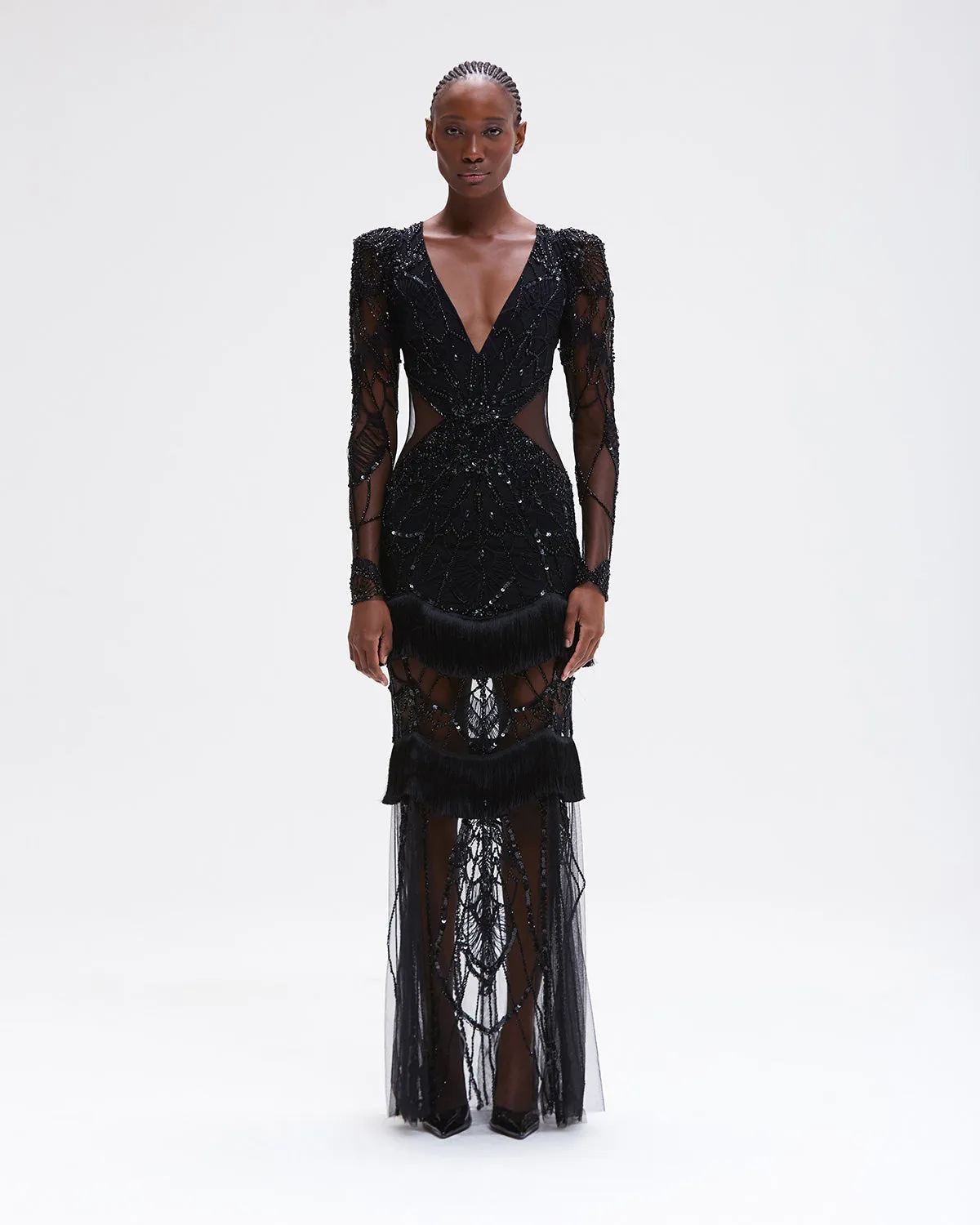 Gossamer Fringe Maxi Dress