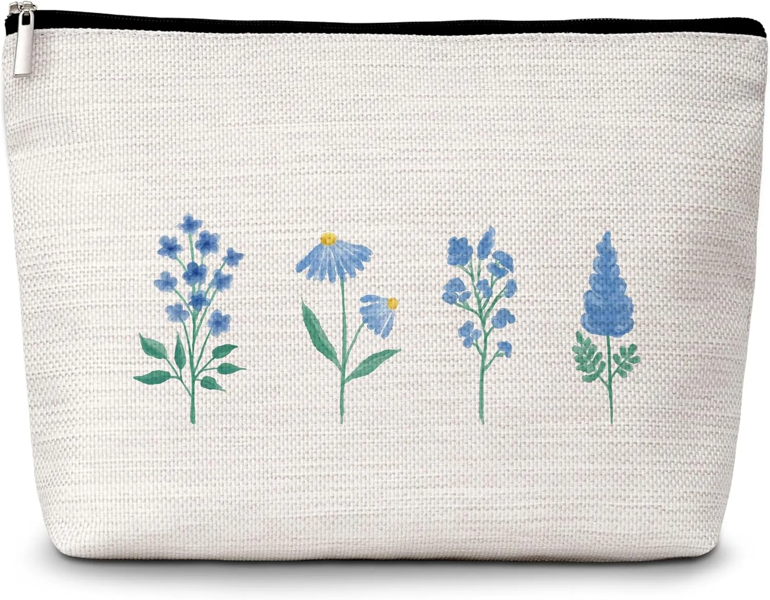 GREOXG Floral Makeup Bag, Small Travel Cosmetic Bag with Zipper, Cute Makeup Pouch Gift Ideas for Women Teen Girls Friends Mom Sisters Teacher Birthday Christmas Wedding Graduation-E35