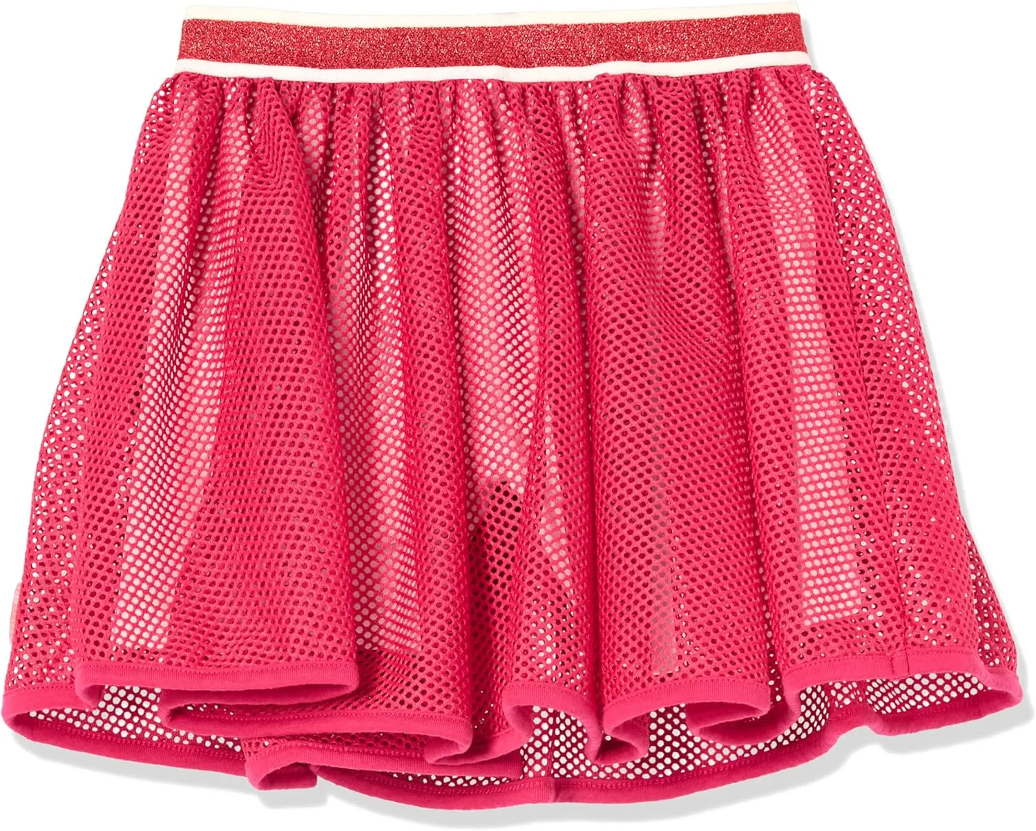 GUESS Girls' Stretch Net Midi Pleated Skirt