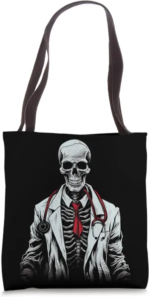 Halloween Doctor Costume Skeleton Medical Student Nurse ER Tote Bag