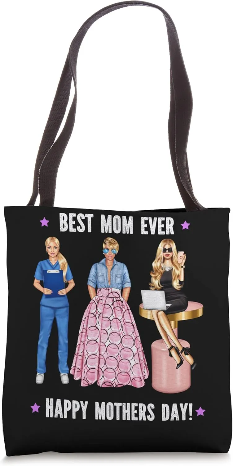 Happy Mothers Day Doctor Mom Best Mom Ever Blonde Dr Surgeon Tote Bag