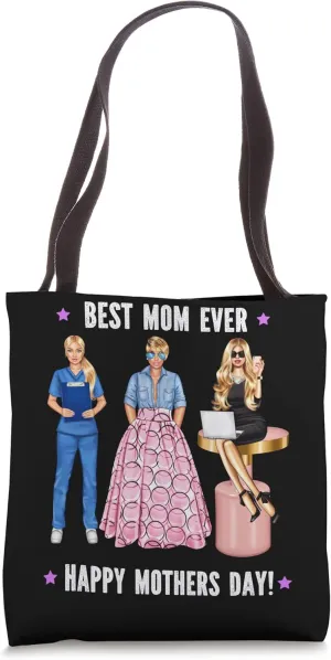 Happy Mothers Day Doctor Mom Best Mom Ever Blonde Dr Surgeon Tote Bag