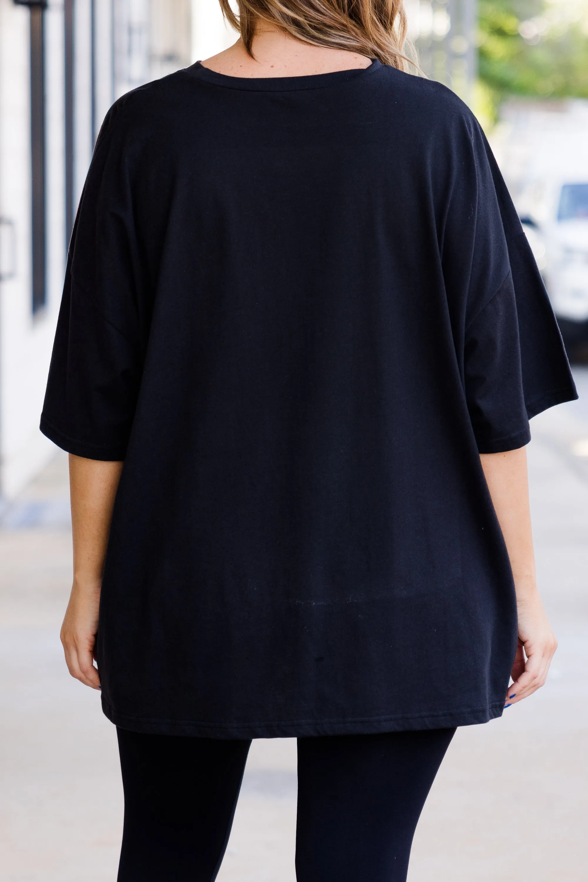 Homebody Club Boyfriend Tee, Black