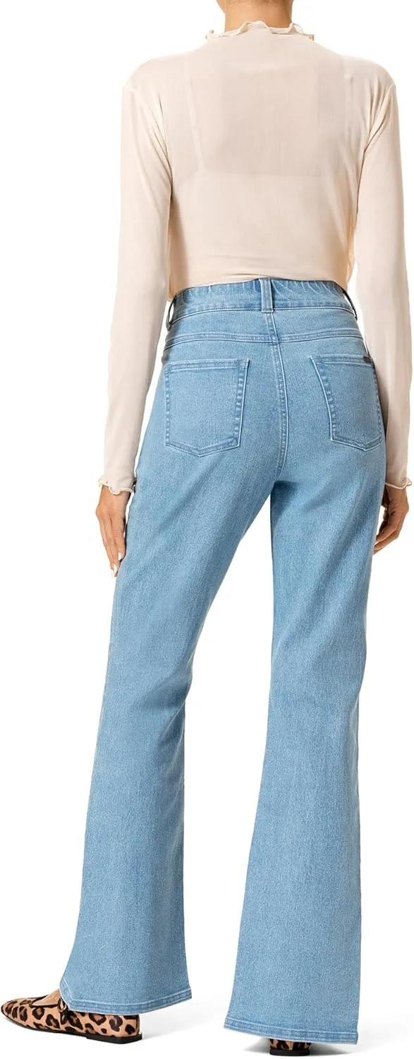 HUE Women's Fashion Jeggings-Cropped Flare, Straight, Bootcut, Wide Denim Leggings