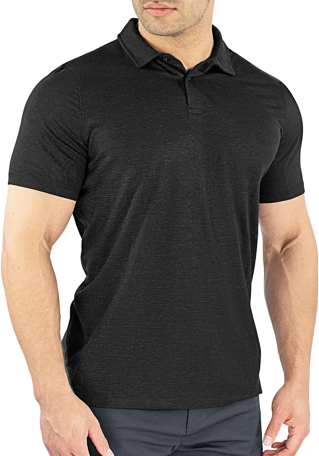 HydraVent Men's Polo Shirts - Quick Dry Athletic Short Sleeve Polo Shirt for Men
