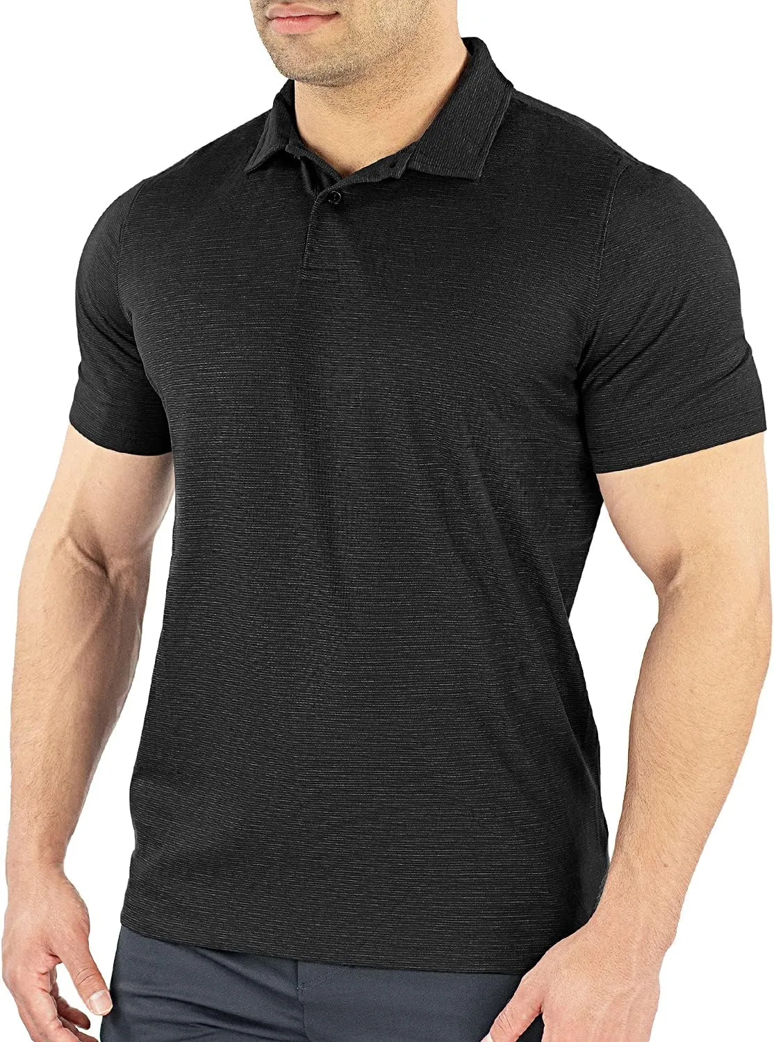HydraVent Men's Polo Shirts - Quick Dry Athletic Short Sleeve Polo Shirt for Men