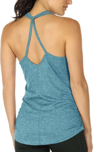 icyzone Workout Yoga Fitness Sports Racerback Tank Tops for Women