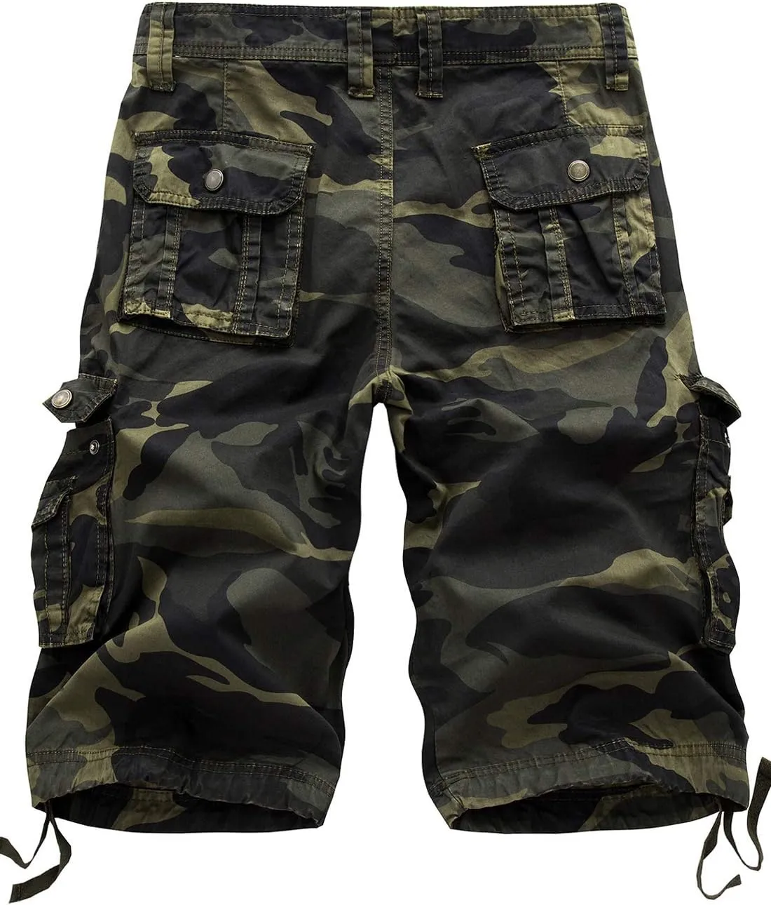 IDEALSANXUN Men's Casual Loose Fit Multi-Pockets Military Cargo Shorts