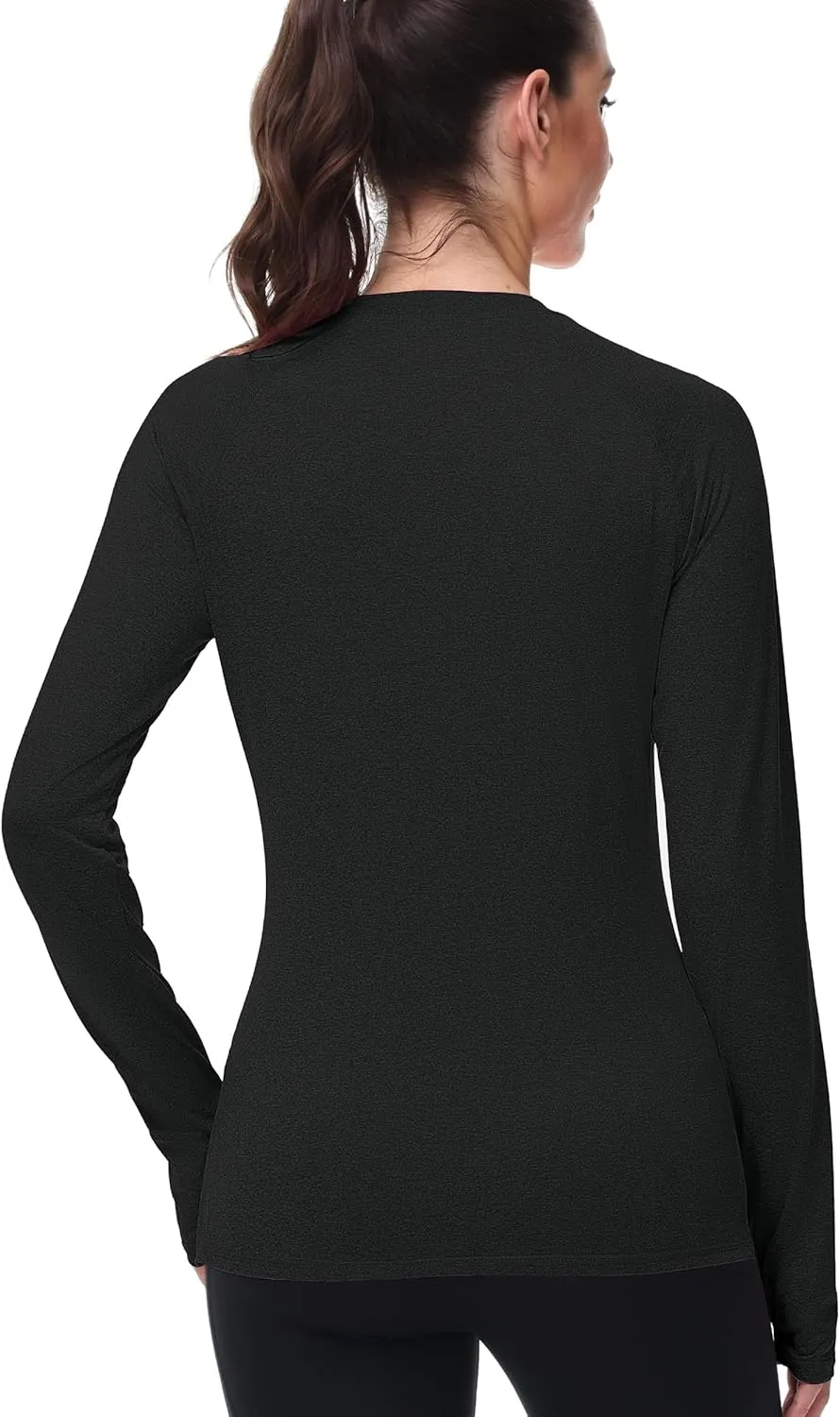 isnowood Women's Sun Protection Long Sleeve Shirts, UPF 50  UV Rash Guard Swim Clothing, Workout Hiking Running Athletic Tops