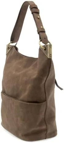 Joy Susan Women's Fashion Purse Darcy Zip Front Pocket Bucket Bag