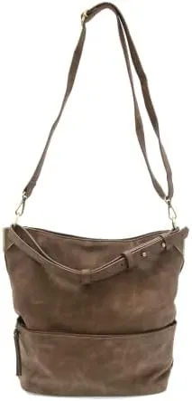 Joy Susan Women's Fashion Purse Darcy Zip Front Pocket Bucket Bag