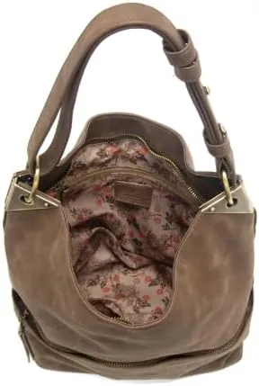 Joy Susan Women's Fashion Purse Darcy Zip Front Pocket Bucket Bag