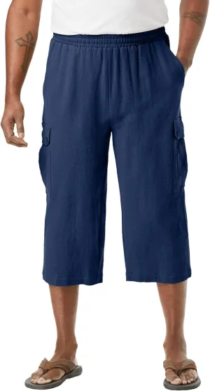KingSize Men's Big & Tall Gauze Cargo Judo Shorts