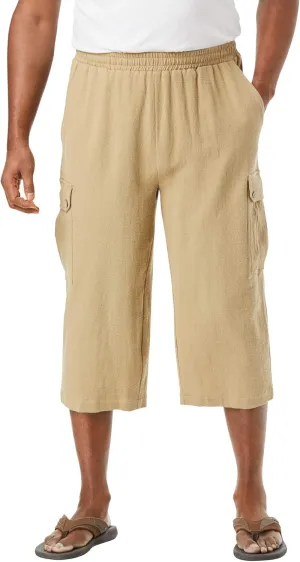 KingSize Men's Big & Tall Gauze Cargo Judo Shorts