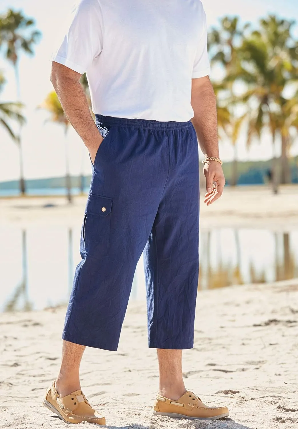 KingSize Men's Big & Tall Gauze Cargo Judo Shorts
