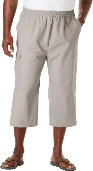 KingSize Men's Big & Tall Gauze Cargo Judo Shorts