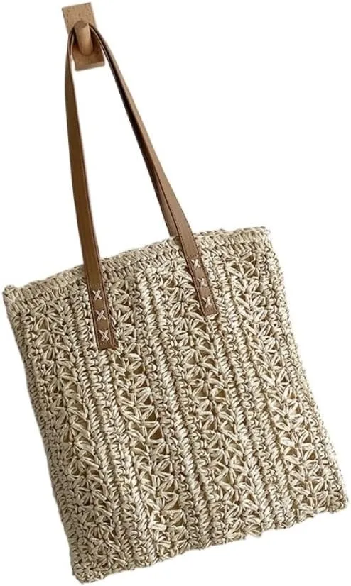 Large capacity Bag Practical Hollow - out Straw Tote Handbag: Encounter Leisure Time Ladies shoulder Bag