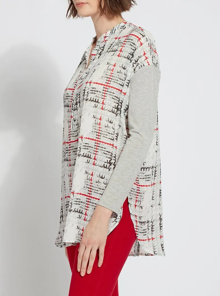 Lorimer Mixed Media Top [23-2896-Winter Plaid]