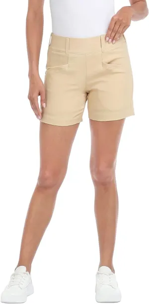 LRD Womens Golf Shorts 5 Inch Inseam Quick Dry Elastic Hiking Short with Pockets