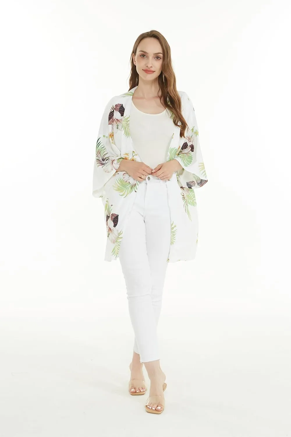 Matchable Family Hawaiian Luau Men Women Girl Boy Clothes in Pineapple Garden White