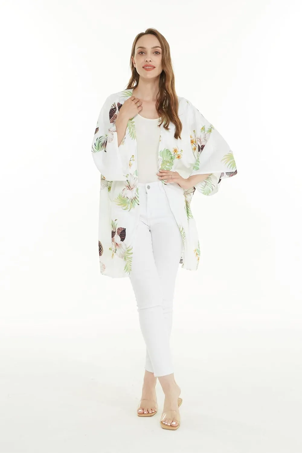 Matchable Family Hawaiian Luau Men Women Girl Boy Clothes in Pineapple Garden White