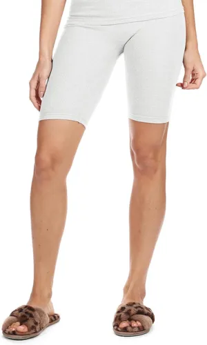 MeMoi Women's Organic Cotton Ribbed Biker Shorts