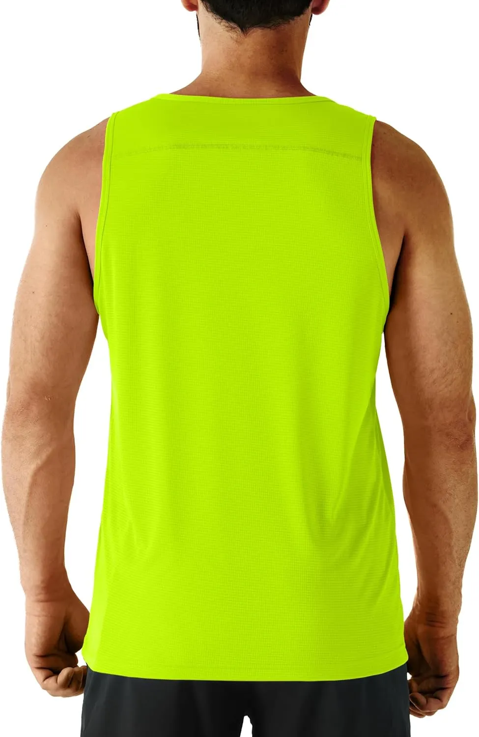 Men's Neon Swim Tank Tops Quick Dry Running Athletic Workout Gym Yoga Swimming Beach Marathon Muscle Sleeveless Shirts