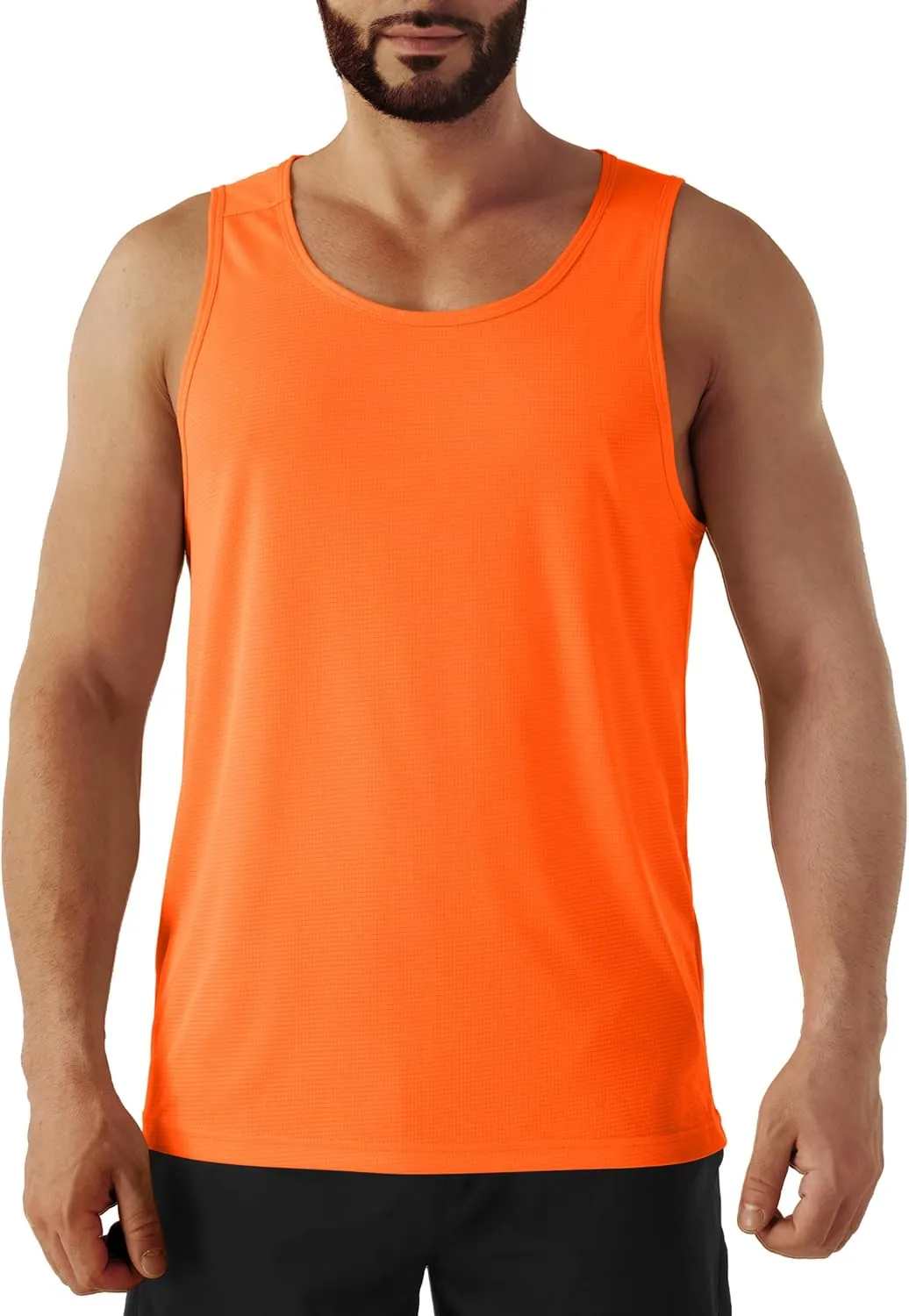 Men's Neon Swim Tank Tops Quick Dry Running Athletic Workout Gym Yoga Swimming Beach Marathon Muscle Sleeveless Shirts