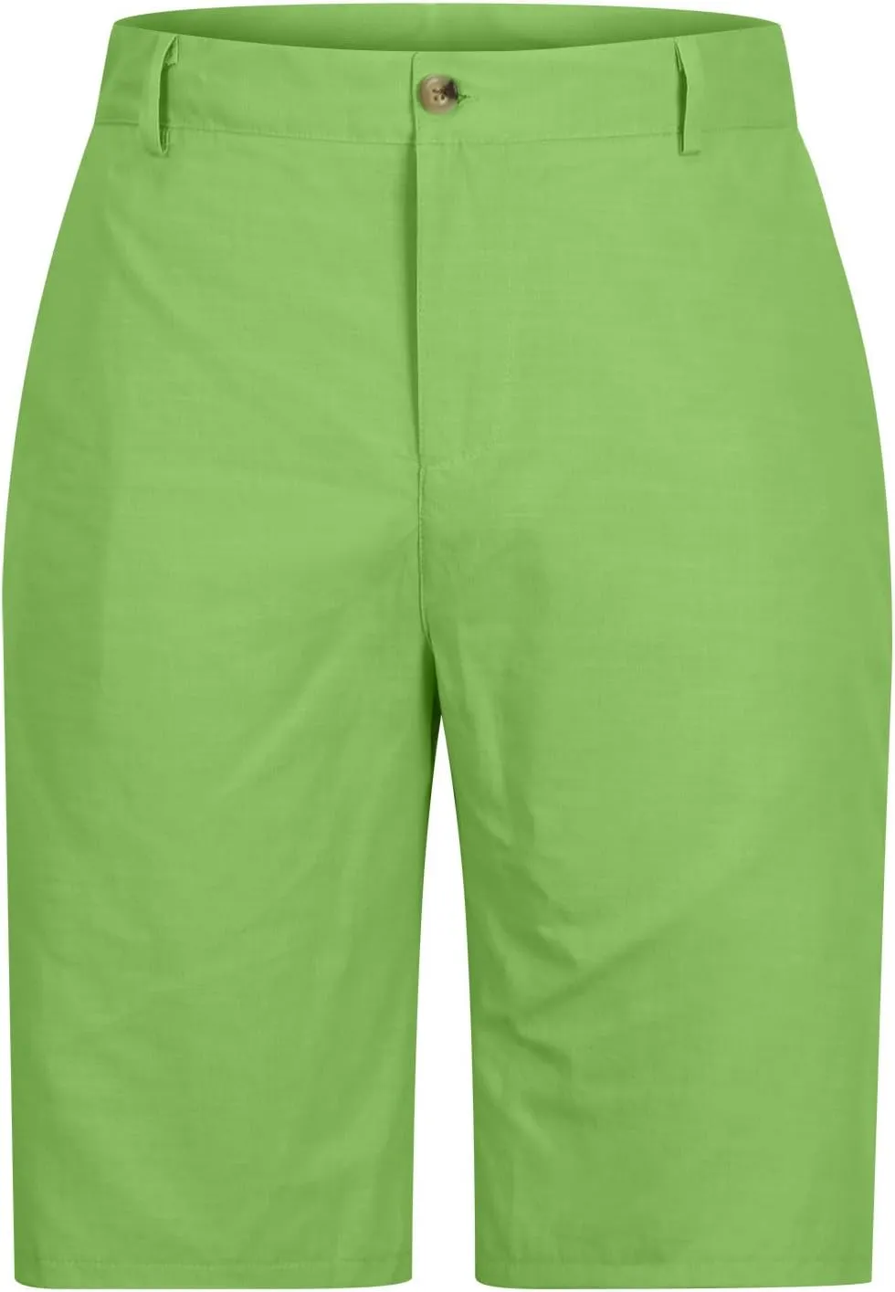 Mens Shorts Summer Trendy Cotton Linen Beach Pants Elastic Waist Button Trousers Breathable Running Pants with Pokets