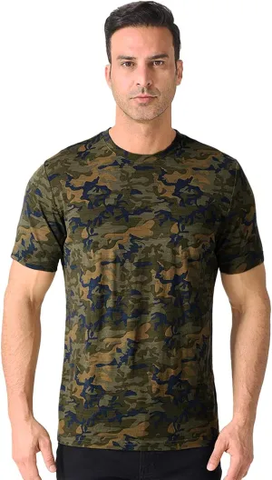 Merino Protect 100% Merino Wool T Shirts for Men Odor Resistance Base Layer Hiking Travel T-Shirt Soft Undershirt
