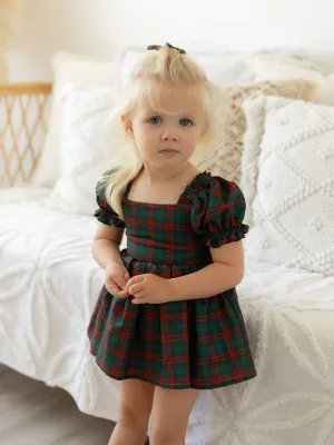 Mila romper - Christmas plaid
