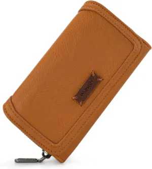Montana West Wrangler Wallet for Women Minimalist Clutch Wristlet Purse RFID Blocking Credit Card Holder AR-WG155-W062LBR
