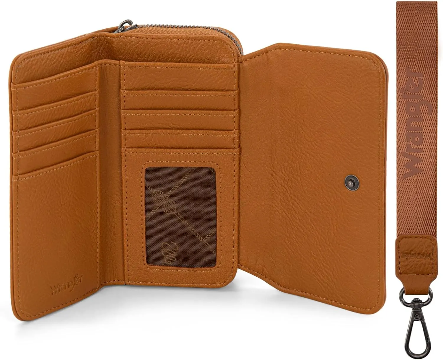 Montana West Wrangler Wallet for Women Minimalist Clutch Wristlet Purse RFID Blocking Credit Card Holder AR-WG155-W062LBR