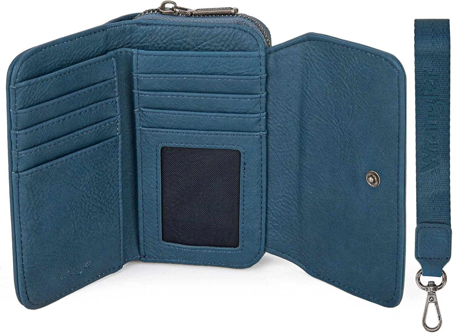 Montana West X Wrangler Wallet Purse for Women Minimalist Wristlet Wallet with RFID Blocking Credit Card Holder