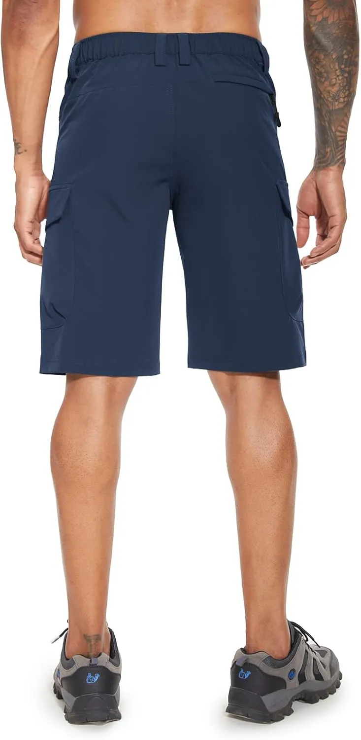 Moosehill Men's Hiking Cargo Shorts with 7 Pockets Quick Dry for Casual Work