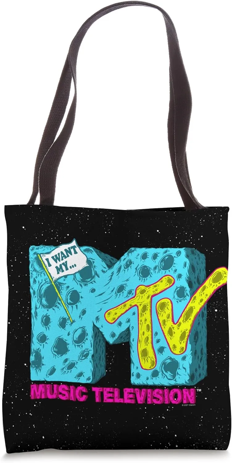 MTV Music Television Lunar Logo Tote Bag