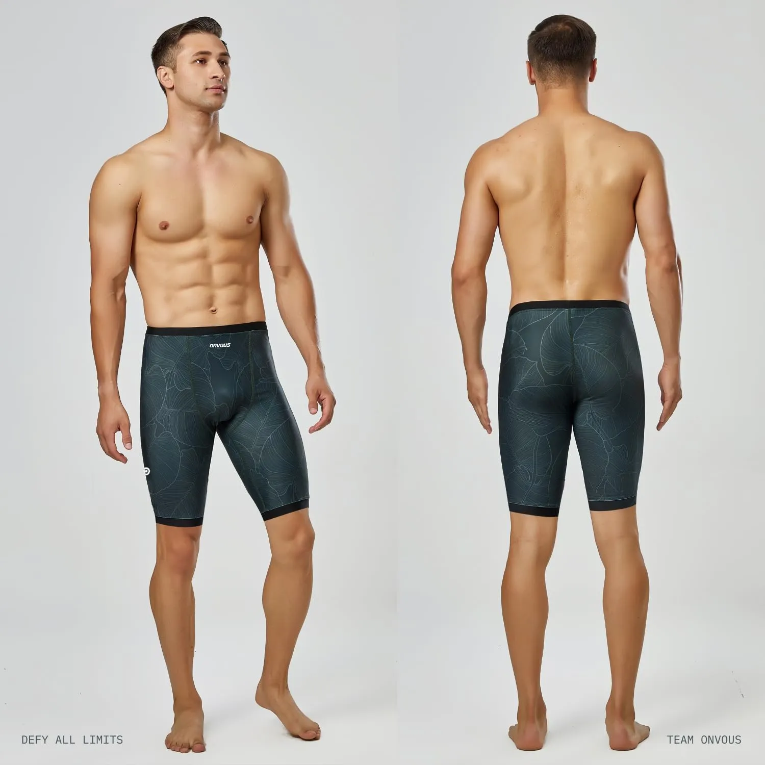 Onvous Swim Jammers for Men | Men's Athletic Swimwear Jammer | Mens Jammer for Swimming | Mens Swim Jammers Size 28-38