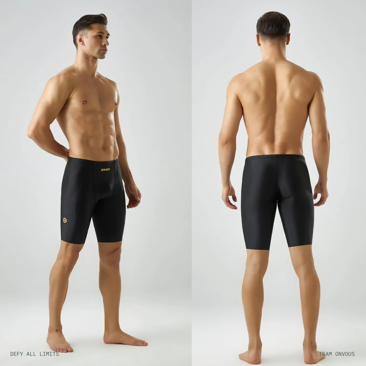 Onvous Swim Jammers for Men | Men's Athletic Swimwear Jammer | Mens Jammer for Swimming | Mens Swim Jammers Size 28-38
