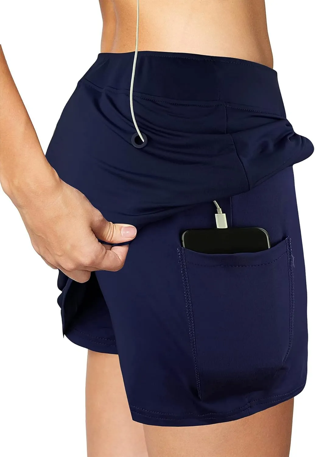 Oyamiki Women's Active Athletic Skort Lightweight Tennis Skirt Perfect for Running Training Sports Golf