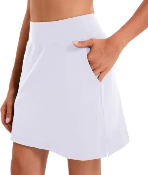 Oyamiki Women's Active Athletic Skort Lightweight Tennis Skirt Perfect for Running Training Sports Golf