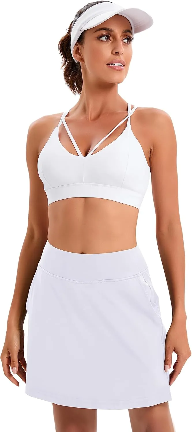 Oyamiki Women's Active Athletic Skort Lightweight Tennis Skirt Perfect for Running Training Sports Golf