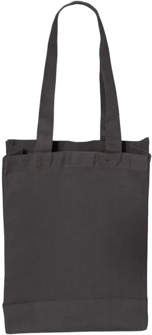 Q-Tees 12L Gussetted Shopping Bag One Size Charcoal