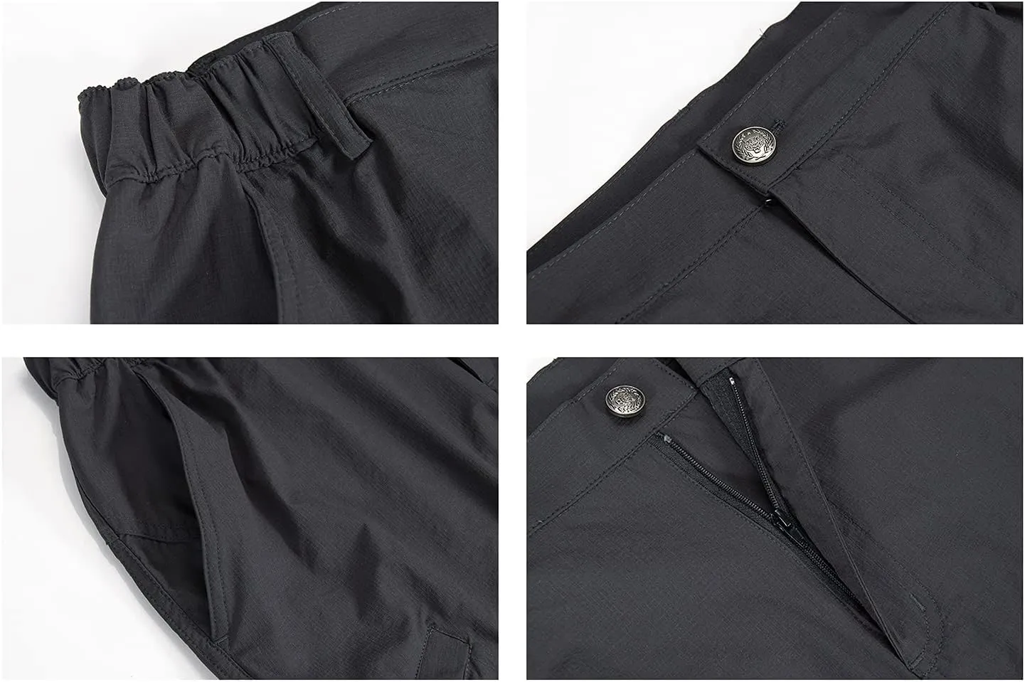 Quick Dry Hiking Shorts Men's Cargo Casual Outdoor 4-Way Stretchy Lightweight Summer Short with Multi Pockets 30-46 (No Belt)