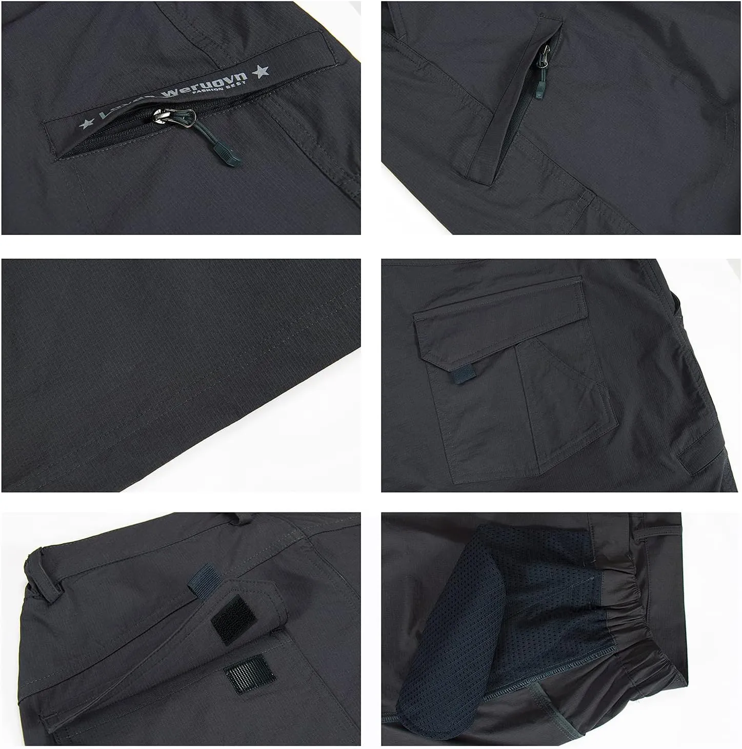 Quick Dry Hiking Shorts Men's Cargo Casual Outdoor 4-Way Stretchy Lightweight Summer Short with Multi Pockets 30-46 (No Belt)
