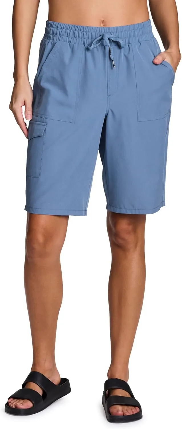 RBX Active Women's Relaxed Fit Breathable Ventilated Stretch Woven Athletic Walking Short with Pockets