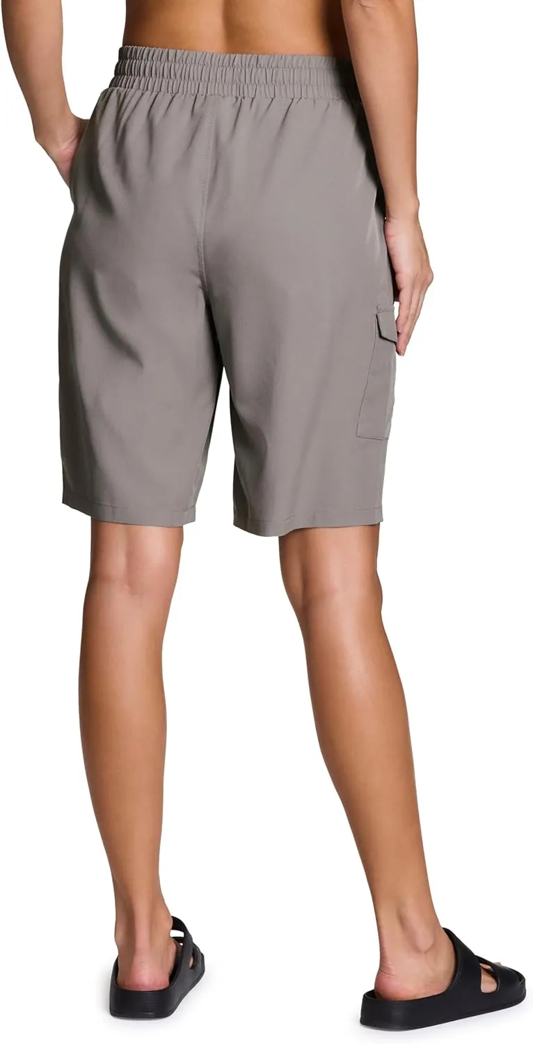 RBX Active Women's Relaxed Fit Breathable Ventilated Stretch Woven Athletic Walking Short with Pockets