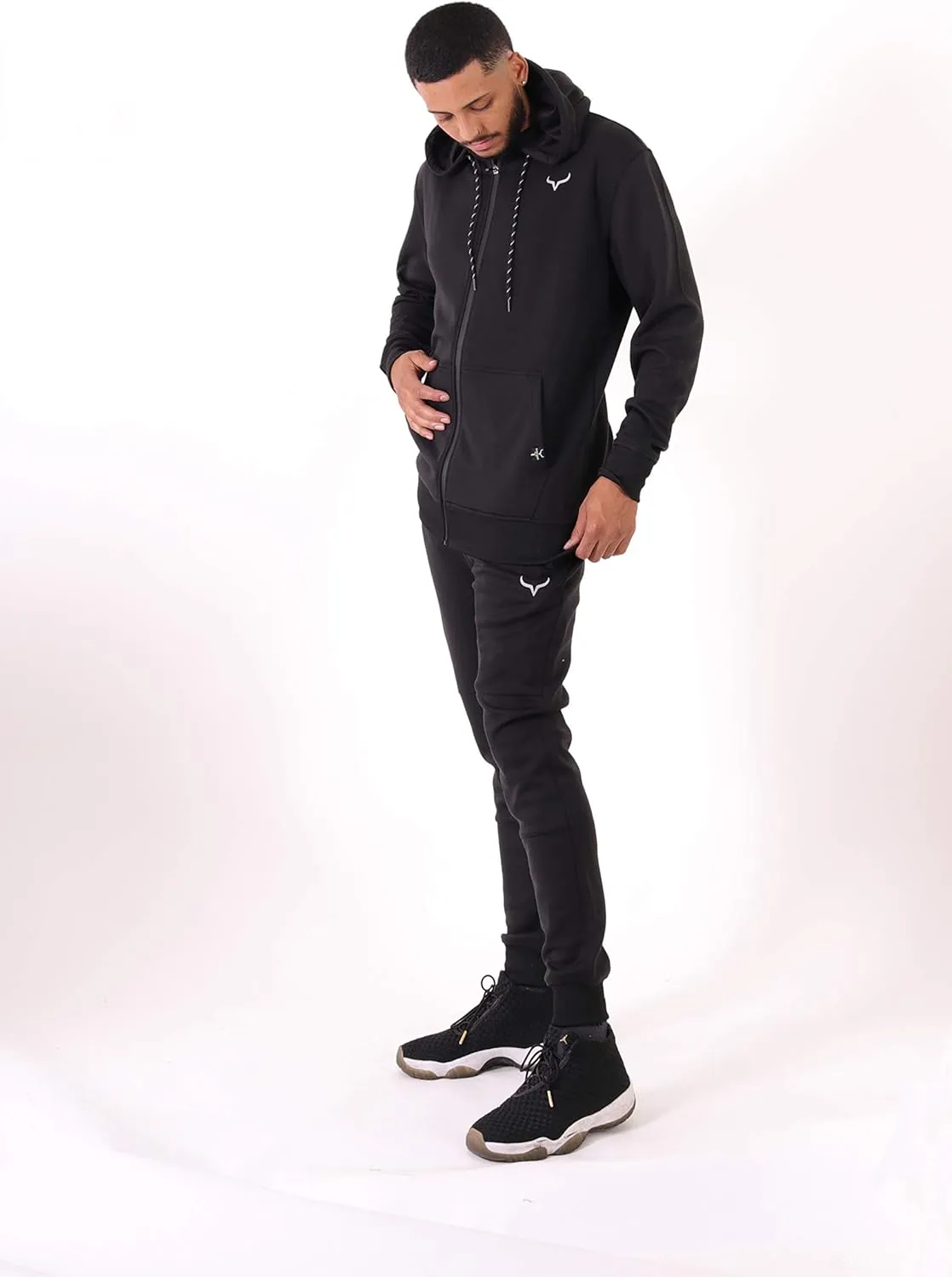 SCREENSHOT Sports Men's Gym Workout Full-Zip Hooded Active Sweatshirt