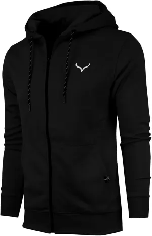 SCREENSHOT Sports Men's Gym Workout Full-Zip Hooded Active Sweatshirt