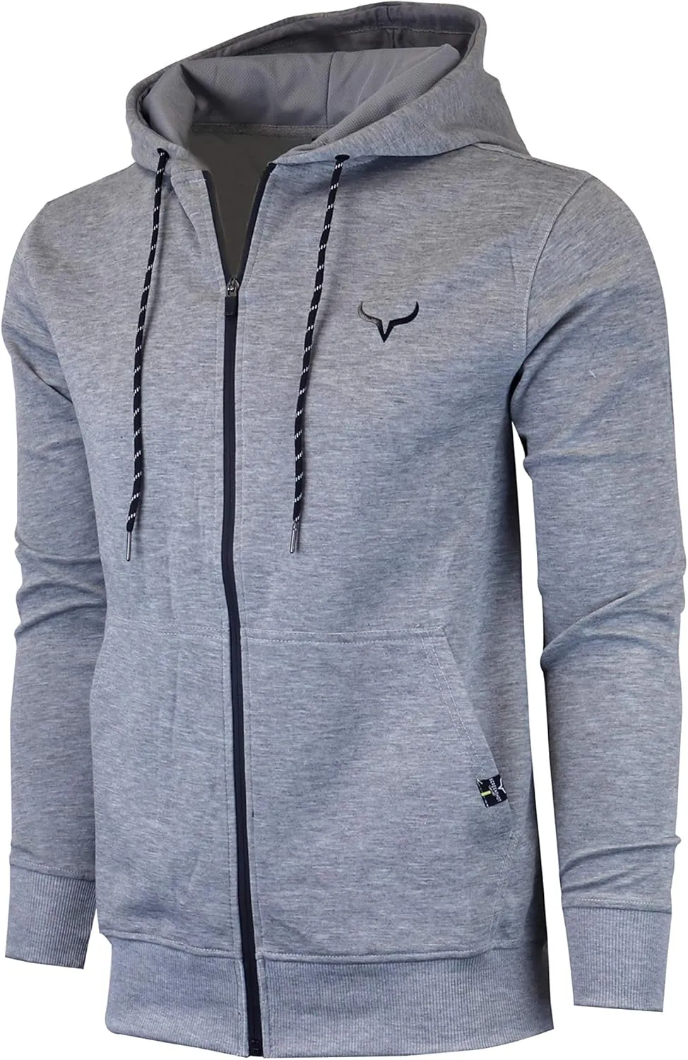 SCREENSHOT Sports Men's Gym Workout Full-Zip Hooded Active Sweatshirt