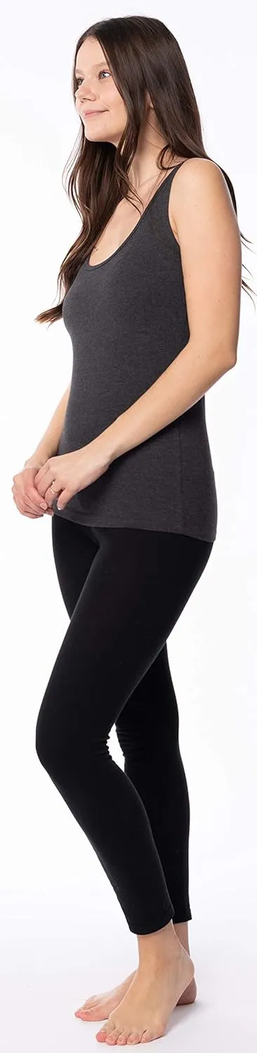 Sexy Basics Women's Cotton Stretch Tank Tops | Multi Packs & Colors Sport Tanks